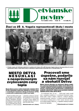 Detvianske noviny 11/2014