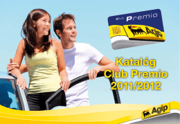 Katalóg Club Premio 2011/2012