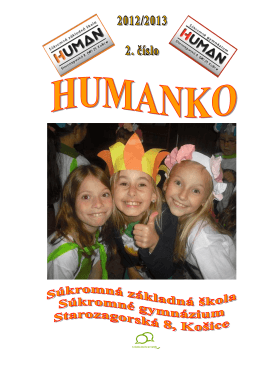 Humanko 2012/2013 - Súkromná škola HUMAN