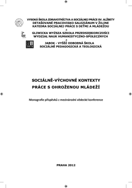 Sociálny pedagóg a sociálno-preventívna činnosť vo vzťahu k