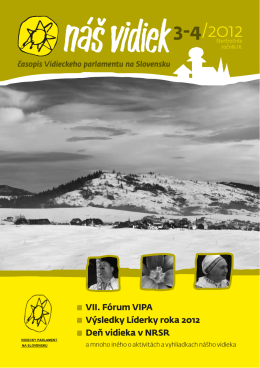 Náš vidiek 3-4_2012.pdf - Vidiecky Parlament