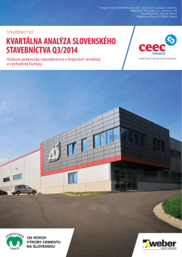 Kvartálna analýza slovenského stavebníctva Q3/2014
