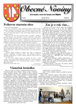 noviny január 2013
