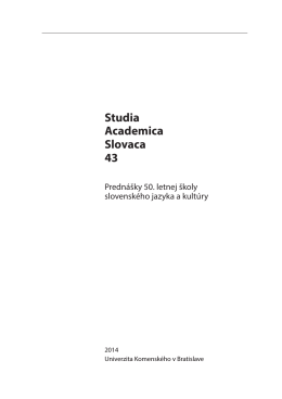 [PDF] Textové PDF - Zborníky Studia Academica Slovaca - E