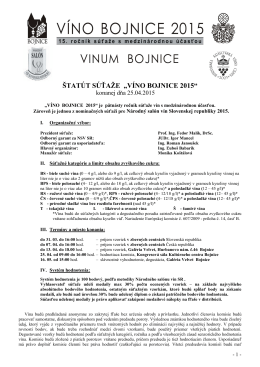 Víno Bojnice 2015