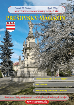 Prešovský magazín apríl 2014