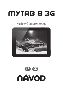 myTab 8 3G NÁVOD