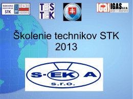 Školenie technikov STK 2013 - S