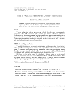 Cabri 3D v školskej stereometrii a metóda pridaj kocku