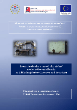 Informačná brožúrka o projekte