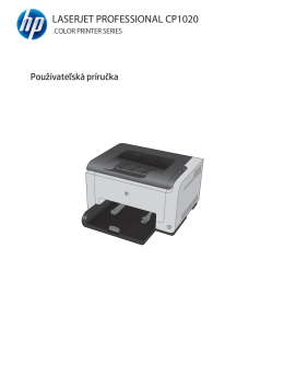 HP LaserJet Professional CP1020 User Guide