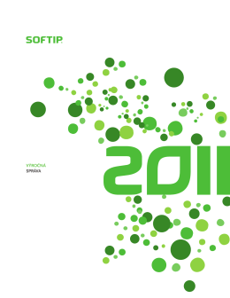 Výročná správa spoločnosti SOFTIP za rok 2011
