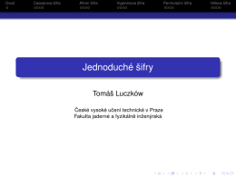 Jednoduché šifry