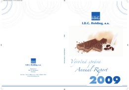 Výročná správa za rok 2009