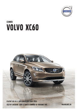 Cenník - Volvo Cars