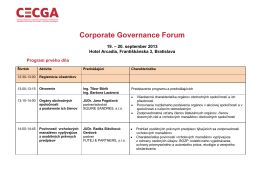 Corporate Governance Forum