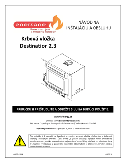 MANUÁL ENERZONE Destination 2.3 Insert