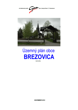 Územný plán obce Brezovica
