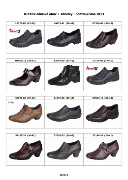 RIEKER dámská obuv + kabelky - podzim/zima 2013