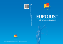 Výročná správa 2012 - Eurojust