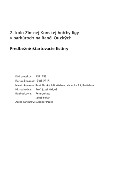 2. kolo ZKHL - Konská Hobby Liga