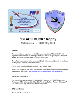“BLACK DUCK” trophy
