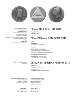 Ceny SAS-2012-mail.pdf - Spolok architektov Slovenska