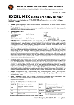 TL 64 EXCEL MIX Malta pre tehly klinker
