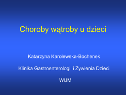 Choroby wątroby u dzieci