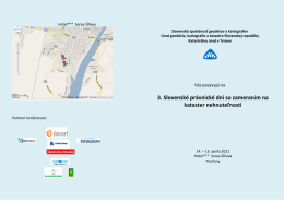 Pozvánka (pdf) - Slovenská spoločnosť geodetov a kartografov