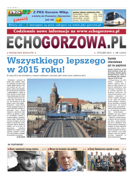 Styczeń 2015 - EchoGorzowa