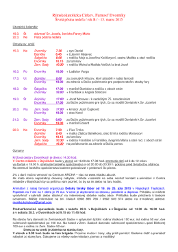 Farské oznamy od 15. do 22. marca 2015 (.pdf)