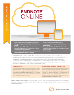 EndNote online - Web of Science