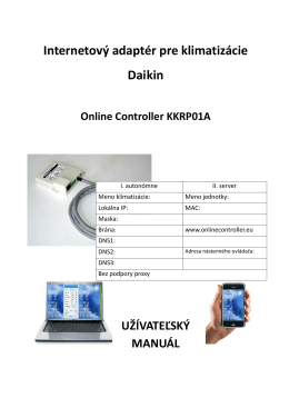 Internetový adaptér pre klimatizácie Daikin