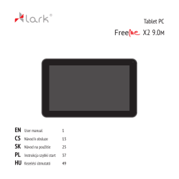 Instrukcja obsługi tablet FreeMe X2 9.0M