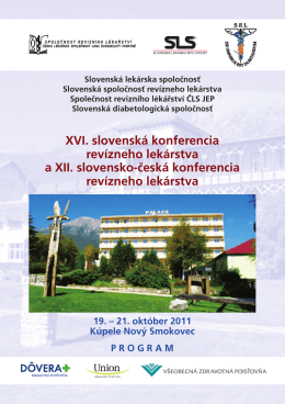 XVI. slovenská konferencia revízneho lekárstva a XII. slovensko