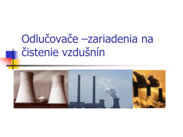 Odlučovače TZL zo vzdušnín