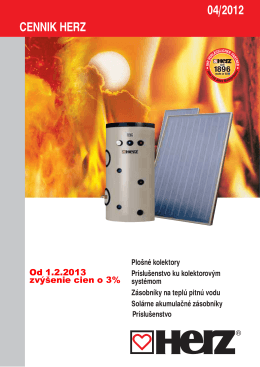 Herz - solárne systémy 2013 [PDF]