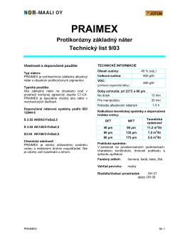 PRAIMEX - Valor SK