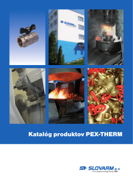 Katalóg produktov PEX-THERM