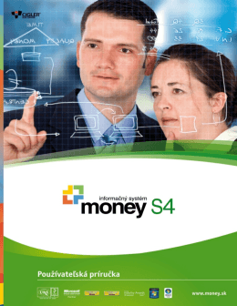 Používateľská príručka Money S4