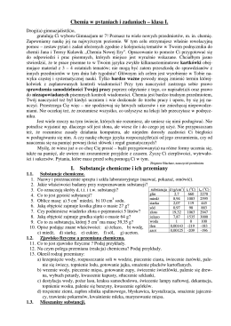 Chemia w pytaniach i zadaniach