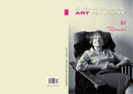Szymborska - Kwartalnik Artystyczny