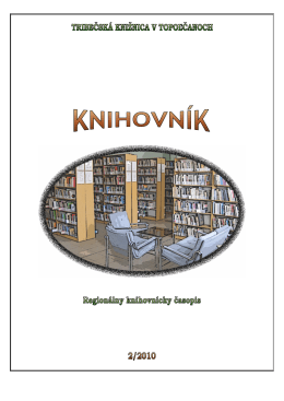 K N I H O V N	K - Tribečská knižnica v Topoľčanoch