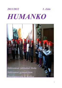 Humanko 2011/2012 - Súkromná škola HUMAN