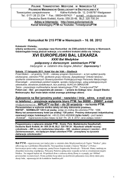 xvi europejski bal lekarza - Polnischen Medizinischen Gesellschaft