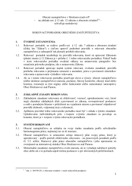 Rokovací poriadok (pdf, 506kB)