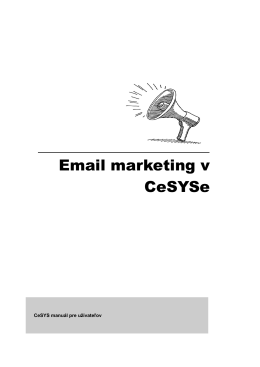 Emailový marketing v CeSYSe
