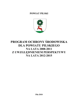 Aktualizacja Programu Ochrony Środowiska Miasta Iławy na lata 2010