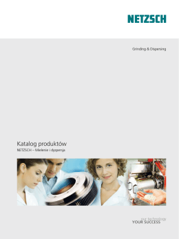 Katalog produktów - NETZSCH Grinding & Dispersing